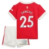 Officiële Voetbalshirt + Korte Broek Manchester United Jadon Sancho 25 Thuis 2021-22 - Kids